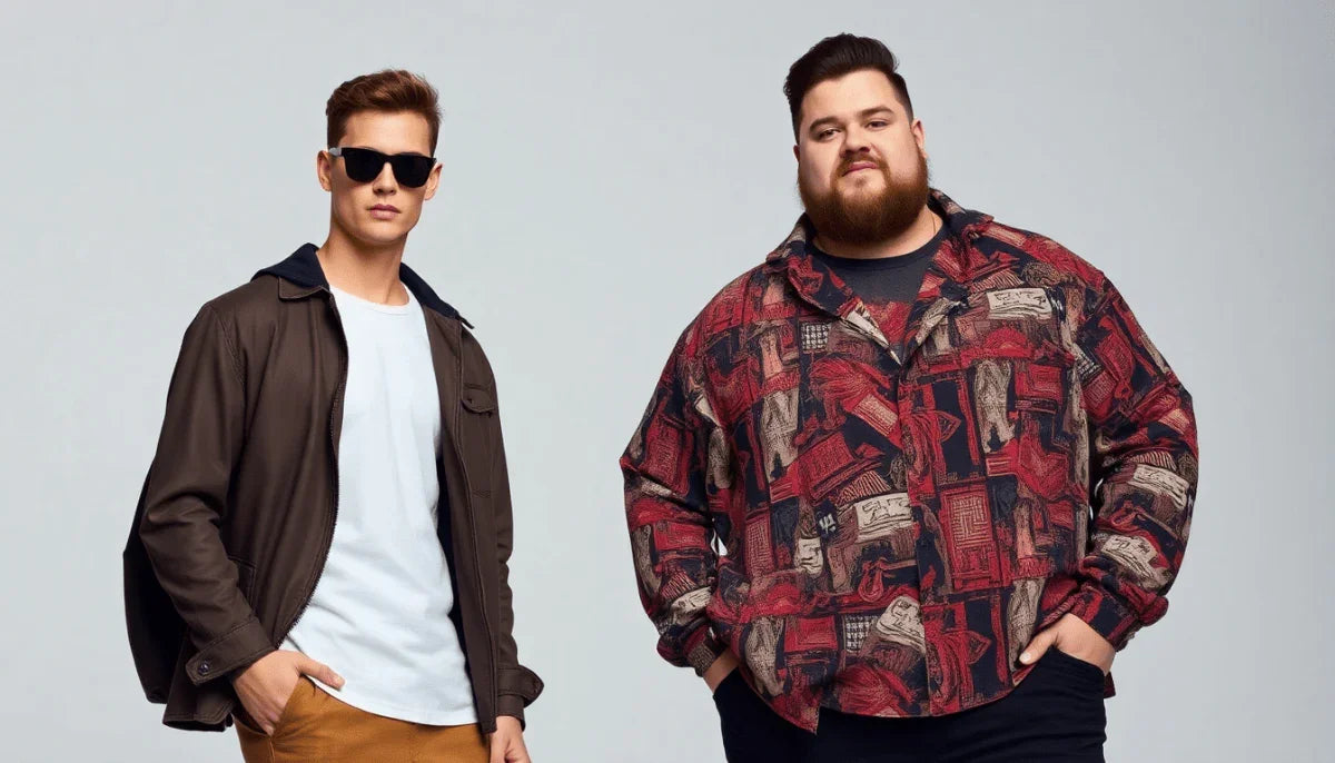 Diverse models showcasing trendy streetwear for all body types in an urban setting