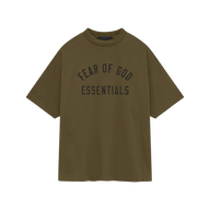 Fear Of God Essentials FW24 Jersey Crewneck Tee Olive