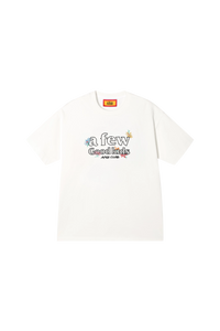 AFGK Hand Paint Floral Embroidery Tee