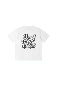 Dangerous People American Font Tee in Soft Sorona Material - ShaLaoBan