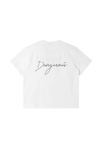 Dangerous People Embossed Butterfly Reflective Print Tee