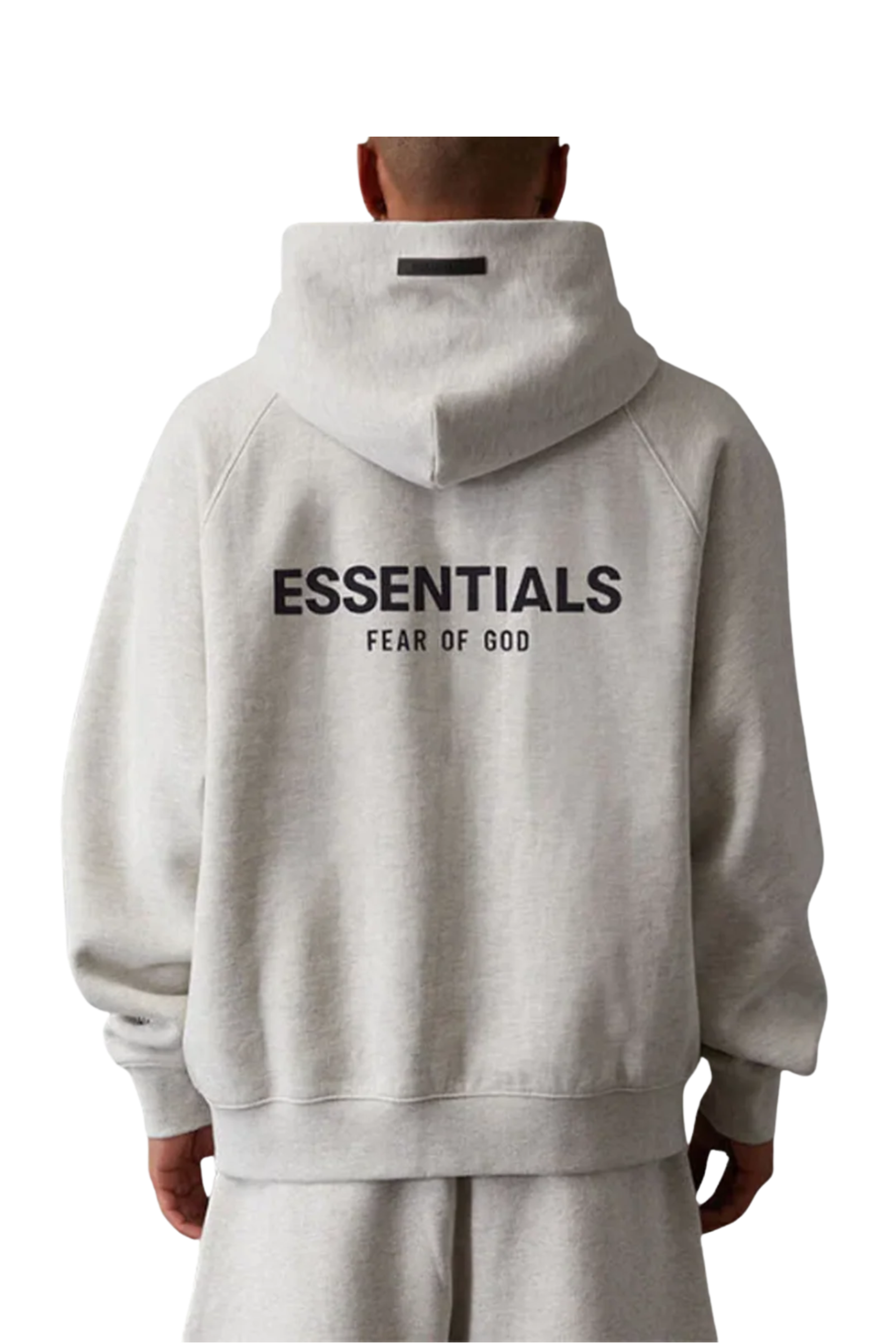 Fear Of God Essentials SS22 Flocked Logo Hoodie LIGHT Fear Of God Essentials SS22 Flocked Logo Hoodie LIGHT