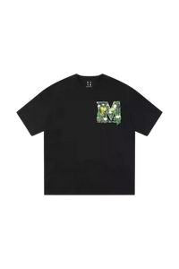 MEDM SS25 Green Floral Embroidery Tee