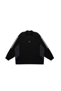 MasonPrince Knitted Sports Polo Long Sleeve Tee