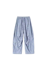 Dangerous People Ladies Plaid Straight Pants