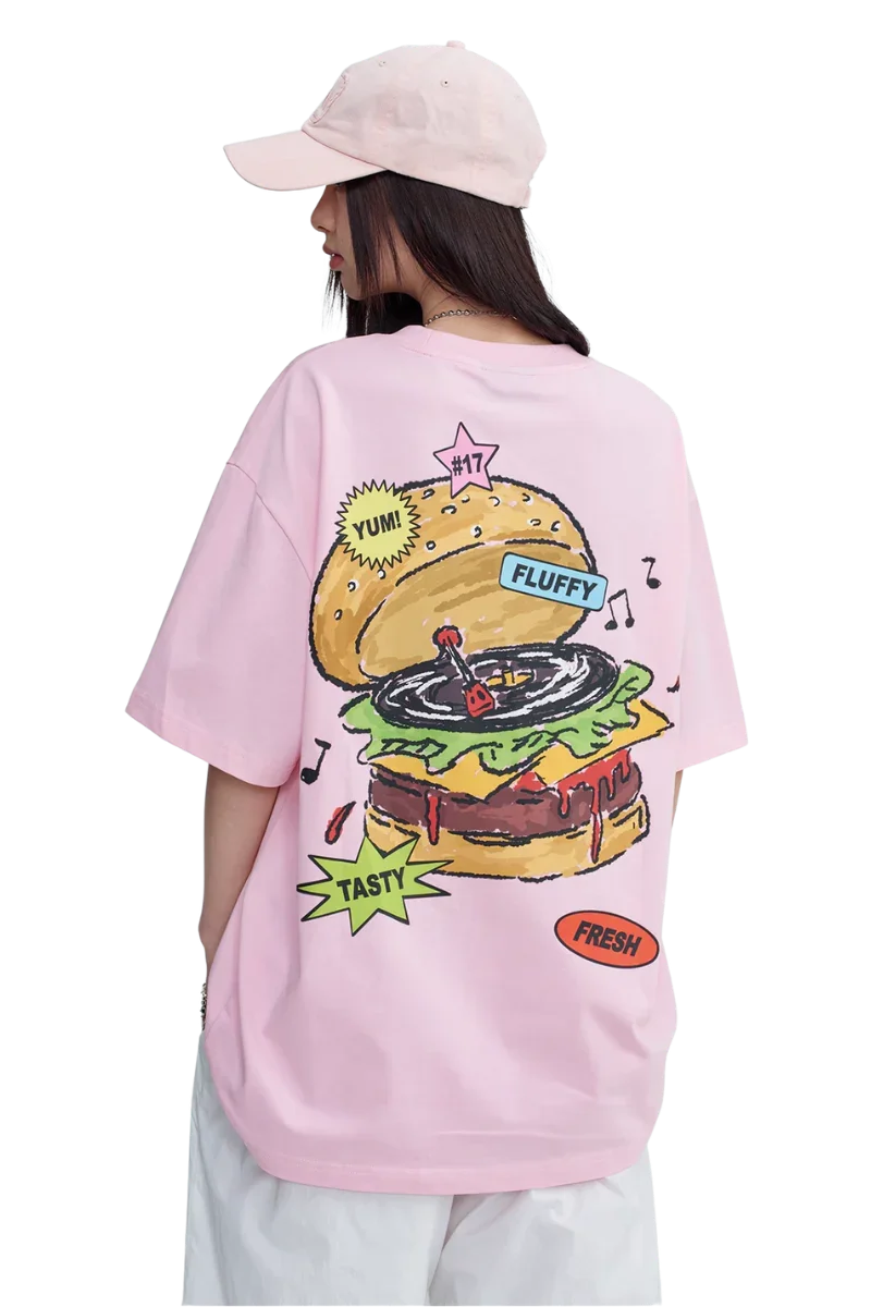 Dangerous People Music Box Hamburger Tee - | ShaLaoBan