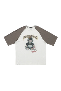 MasonPrince Punk Bear Raglan 3/4 Sleeve Tee