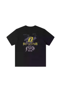Dangerous People Retro Gothic Font Tee - ShaLaoBan