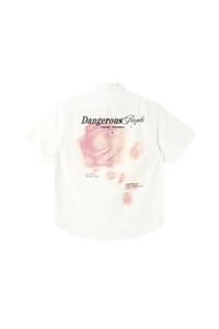 Dangerous People Rose Print Short Sleeve Shirt
