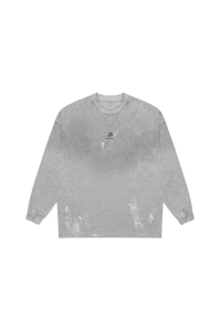 MasonPrince Rubbing Paint Distressed Long Sleeve Tee