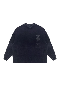MasonPrince Subtitle Arrangement Stained Long Sleeve Tee