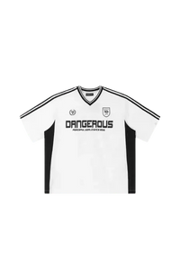 Dangerous People V Neck League Oversized Tee - ShaLaoBan