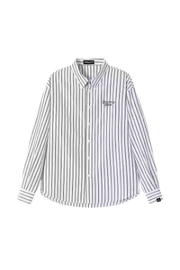 Dangerous People Vertical Striped Long Sleeve Shirt - ShaLaoBan