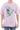 Drew House Phantasm SS Tee in Pink featuring a playful shark graphic design