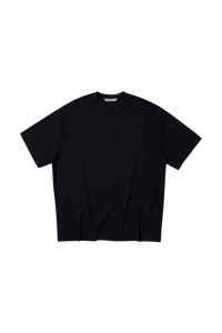 Masonprince Home Embroidery Tee in black with a relaxed fit and subtle logo detailing