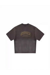 Masonprince unisex logo tee in dark color with faded front graphic print