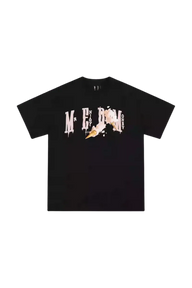 MEDM Ice Cream Series Print Tee in black featuring a colorful melting ice cream design