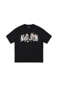 MEDM SS25 Little Angel Flower Vine Tee in black featuring unique graphic design