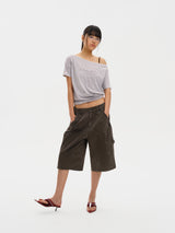 Masonprince  Dyed Printed Short-Sleeved T-Shirt (Double Version)