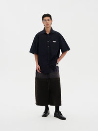 Masonprince Handwritten Label Pima Cotton Short-Sleeved Shirt
