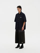 Masonprince Handwritten Label Pima Cotton Short-Sleeved Shirt