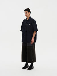 Masonprince Handwritten Label Pima Cotton Short-Sleeved Shirt
