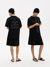 Masonprince All Black Lightweight Redesigned Team Short-Sleeved Shirt