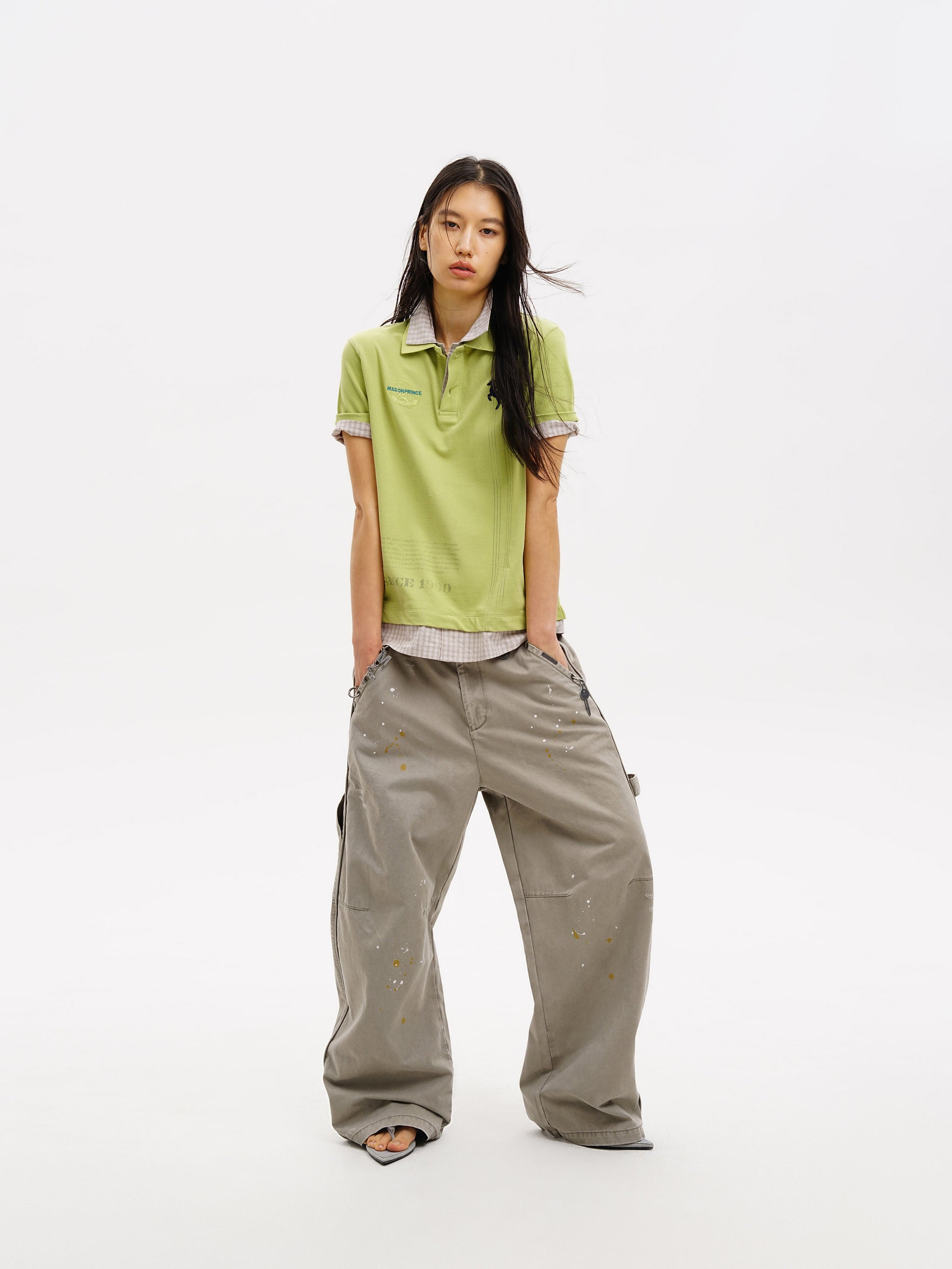 Masonprince Fake Two Polo Tops