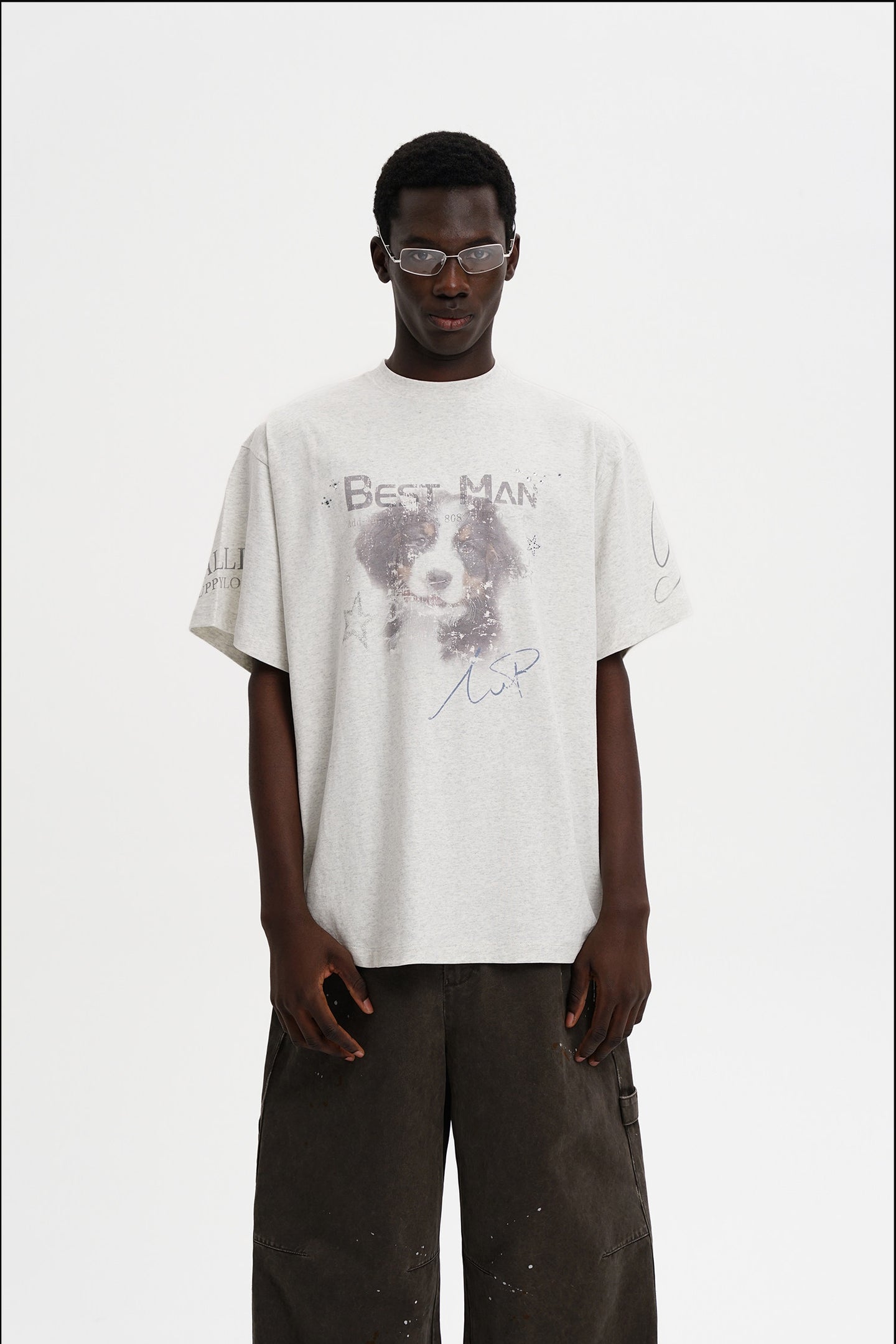 MASONPRINCE Healing Puppy  Short-Sleeve Top