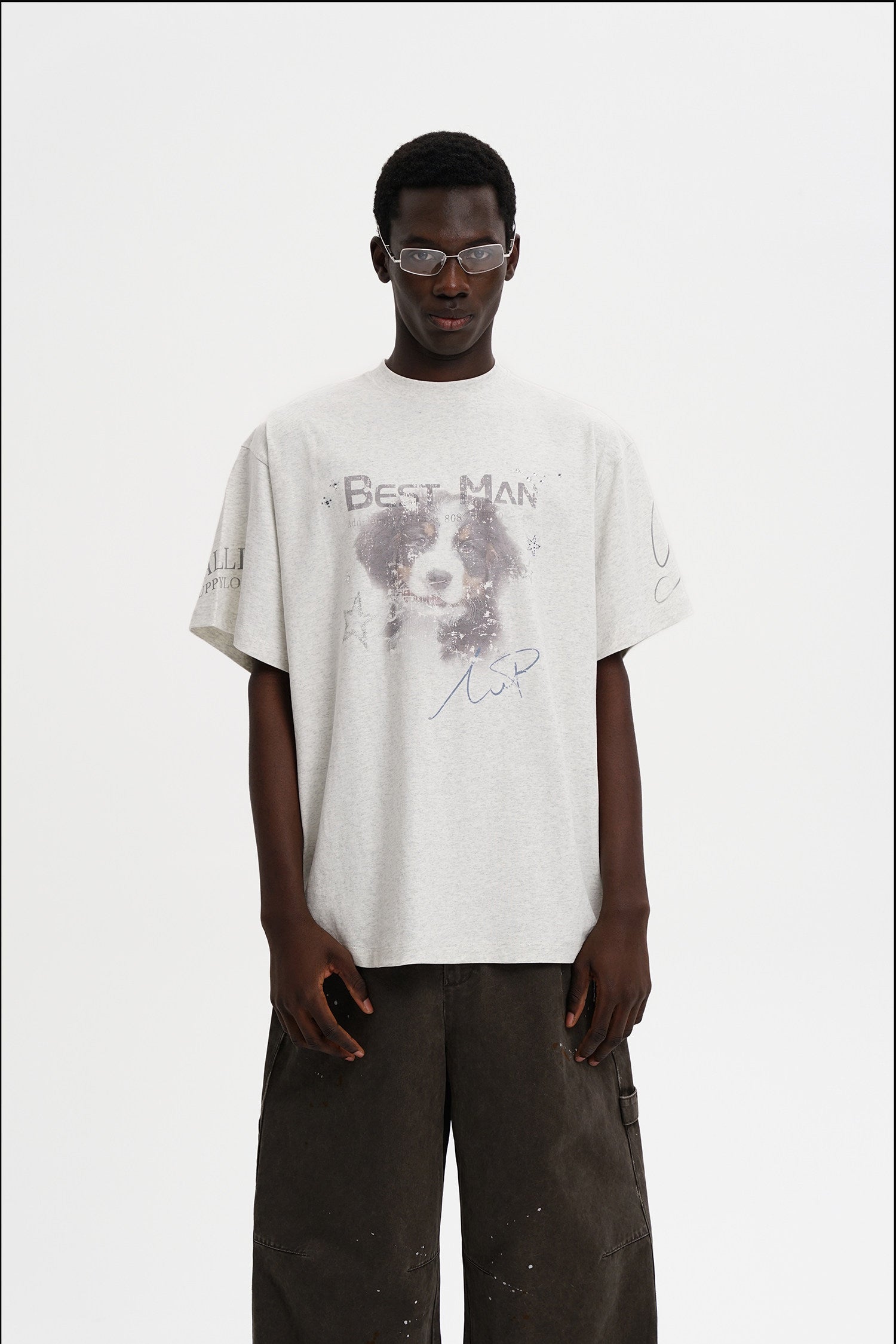 MASONPRINCE Healing Puppy  Short-Sleeve Top
