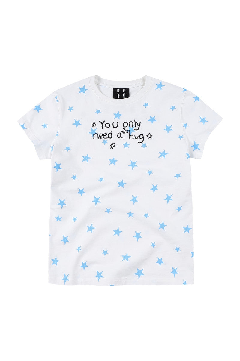 MEDM x Iria's Mailbox Star Print Embroidered Women's Tee