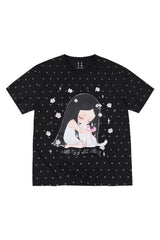MEDM × Iria Mailbox Co-branded Cat Star Print Slim Fit Tee