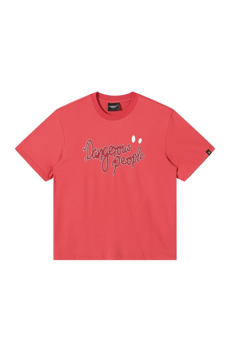DangerousPeople DSP Mini‑D Carousel 3D Embroidery 100% Cotton Tee