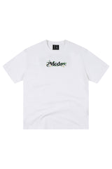 MEDM Color-Changing Floral Embroidery Loose Couple T-shirt