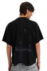 Masonprince  New Year Unfinished Parody Bear Double-Style Reversed Short-Sleeve T-Shirt