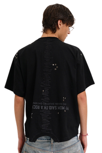 Masonprince  New Year Unfinished Parody Bear Double-Style Reversed Short-Sleeve T-Shirt
