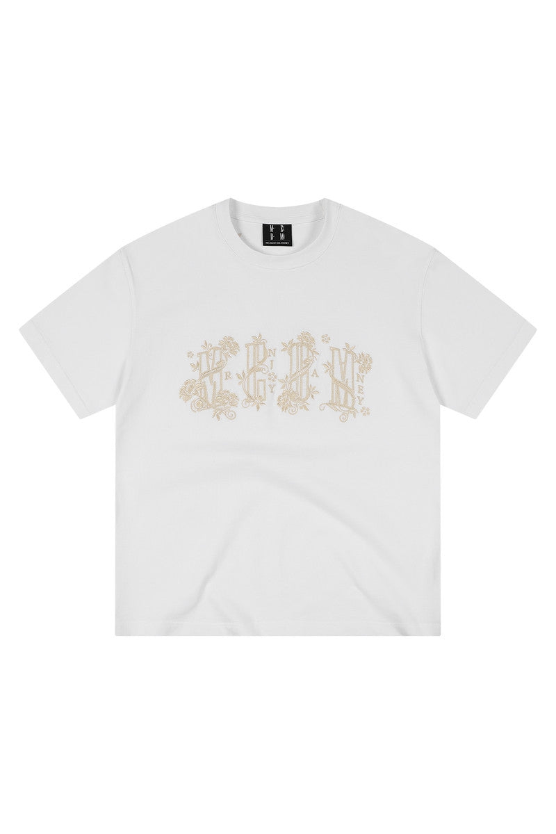 MEDM Royal Pattern Logo Embroidered Tee