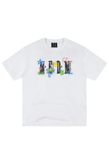 MEDM Beach Walk Embroidery Print Crew Neck T-Shirt