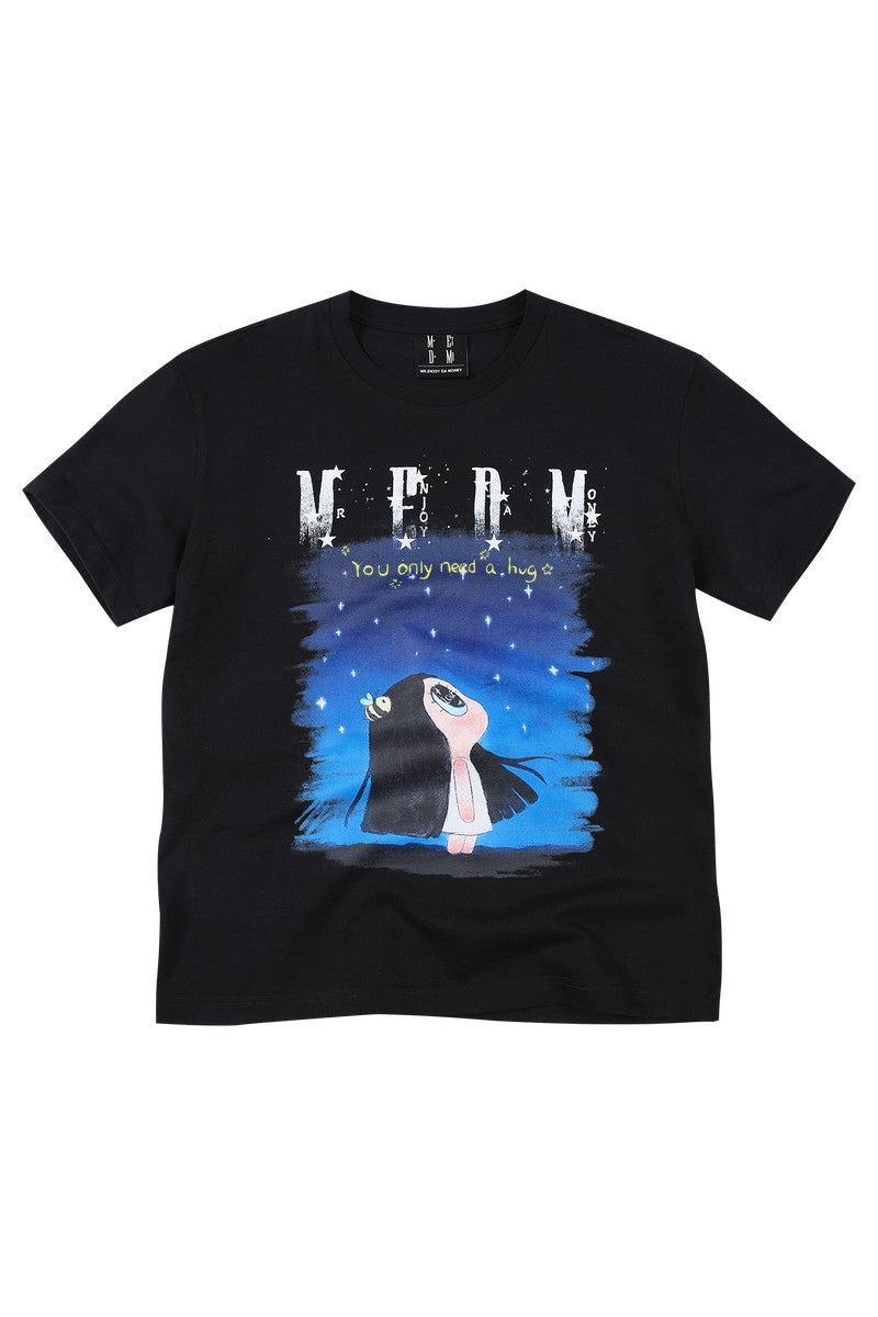 MEDM x Iria's Mailbox Starry Sky Glitter Logo Women's Tee