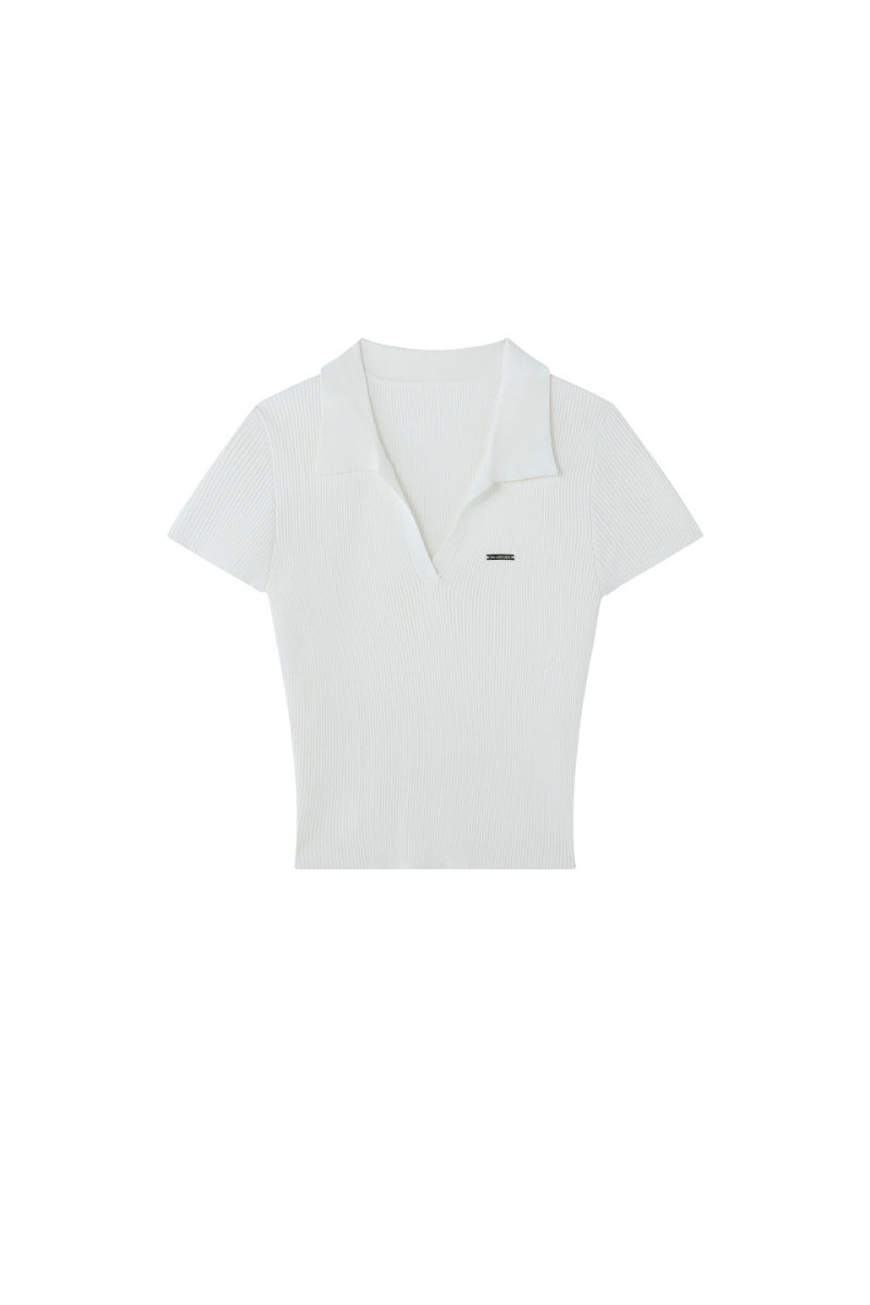 BJHG Women's Hot‑Girl V‑Neck Slim Tee