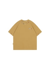 BJHG Unisex Heavyweight‑Cotton Embroidered Short‑Sleeve Tee, American Retro Loose‑Fit Couple Top