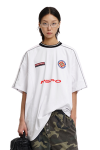 Masonprince   Patch Embroidered Short Sleeve