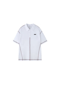 BJHG Summer Men Retro Waffle Knit Polo Shirt Quick‑Dry American Daily Wear Top