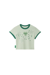 BJHG × The Powerpuff Girls Women Dopamine‑Style Graphic Print Short‑Sleeve Tee