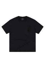 MEDM 3D Rhinestone Letter Heavy Cotton T-shirt Unisex