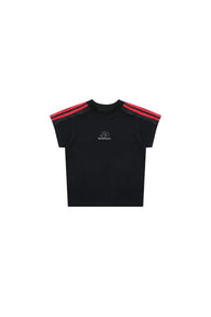 MASONPRINCE Raw Edge Contrast 4-Stripe VI Tee