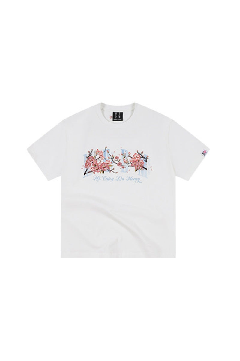 MEDM Cherry Embroidery Loose Cotton Tee