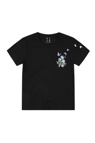 MEDM Butterfly Magnolia Embroidered Women's Tee