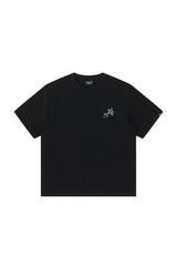 DangerousPeople DSP｜Dashed Horse Print 3D Embroidery Sorona Short‑Sleeve T‑Shirt