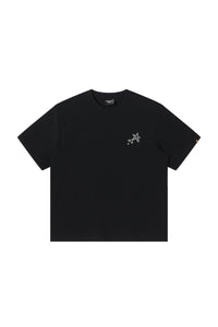 DangerousPeople DSP｜Dashed Horse Print 3D Embroidery Sorona Short‑Sleeve T‑Shirt